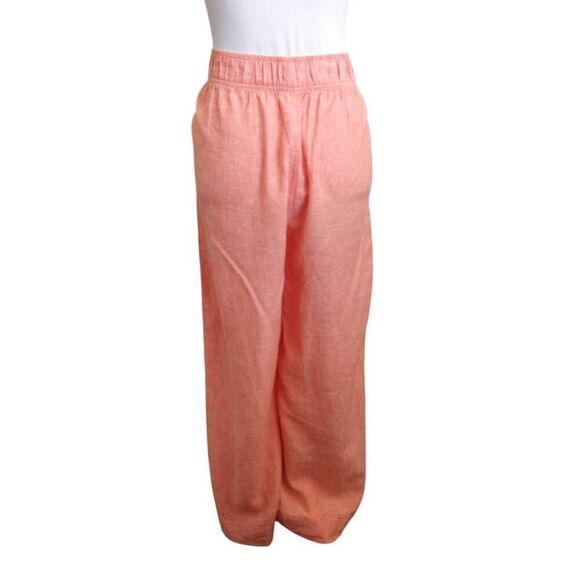 JONES & CO PEACH LINEN BLEND CROP PANTS SZ.M NWOT. - Picture 6 of 10
